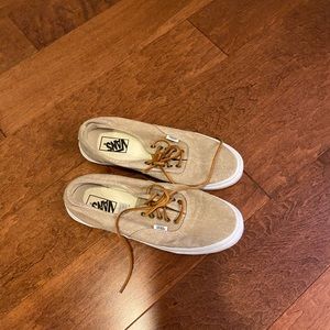 Beige Vans sneakers